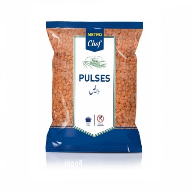 Metro Chef Daal Masoor Washed 1KG  Brand: Metro Chef